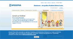 Desktop Screenshot of einnaessen-beim-kind.de